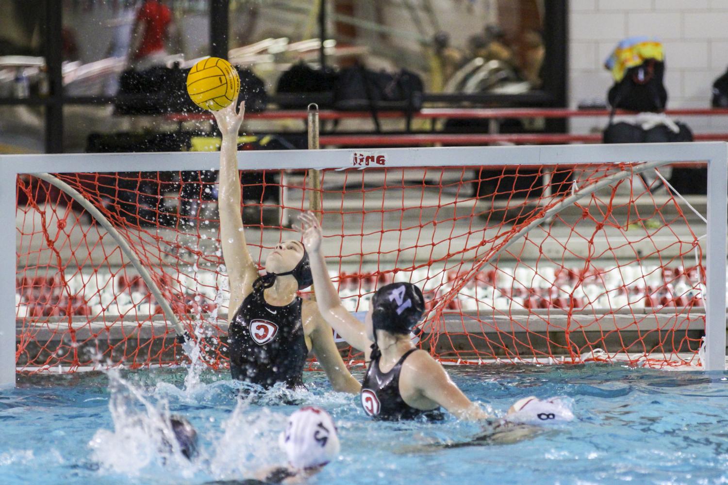 <a href='http://mofa.heparrest.net'>博彩网址大全</a> student athletes compete in a water polo tournament on campus.